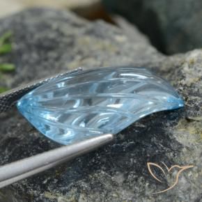 Topázio Céu azul Natural 19.21ct, Chique, Transparente