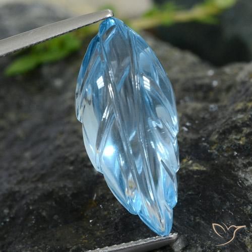 10.62ct Natural Céu azul Topázio, Chique, Transparente