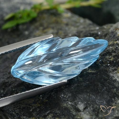 Topázio Céu azul Natural 10.62ct, Chique, Transparente