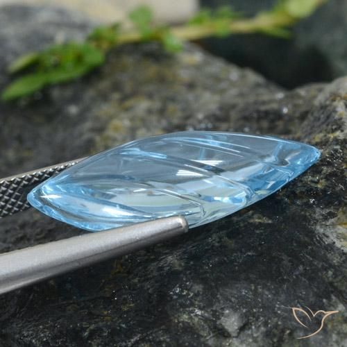 Topázio Céu azul Natural 10.62ct, Chique, Transparente