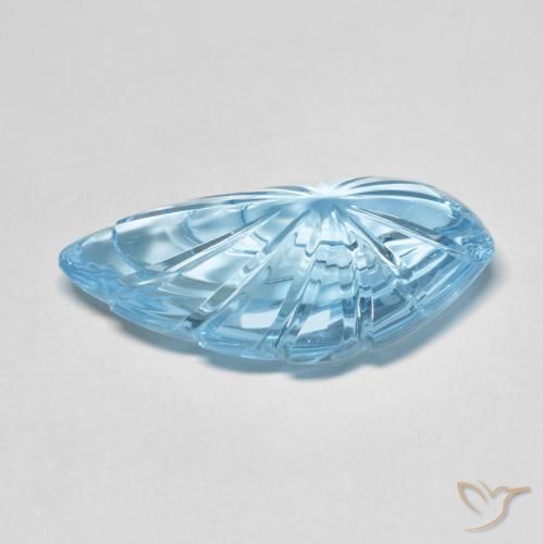 Topázio Azul Suíço Natural 24.36ct, Chique, Transparente