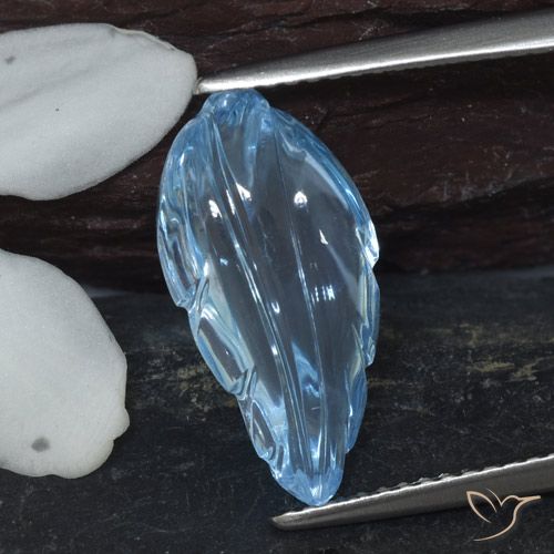6.11ct Natural Céu azul Topázio, Chique, Transparente