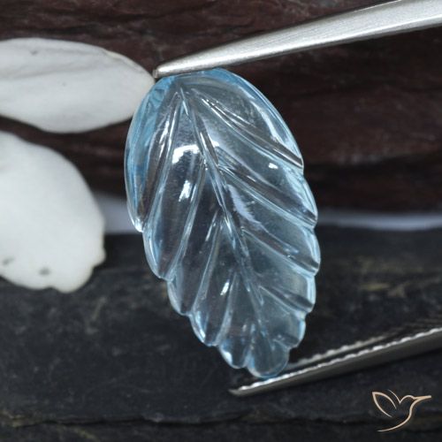 6.89ct Natural Azul Suíço Topázio, Chique, Transparente