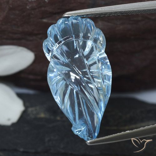 12.84ct Natural Azul Suíço Topázio, Chique, Transparente