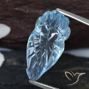Topázio Azul Suíço Natural 12.84ct, Chique, Transparente