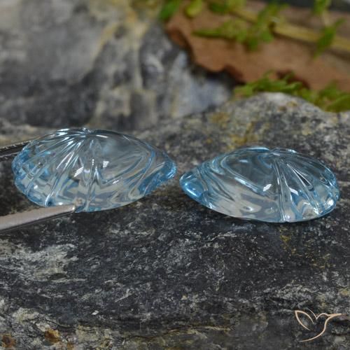 Pedras preciosas de Topázio Céu azul natural de 20.63 ct, Chique, Transparente