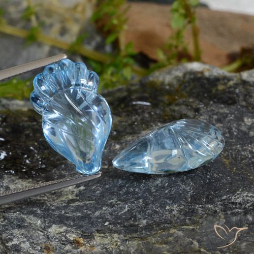 19.92ctw Natural Céu azul Topázio, Chique, Transparente