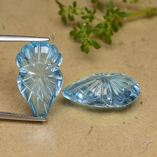 24.81ctw Natural Azul Suíço Topázio, Chique, Transparente