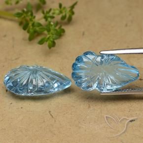 Pedras preciosas de Topázio Azul Suíço natural de 24.81 ct, Chique, Transparente