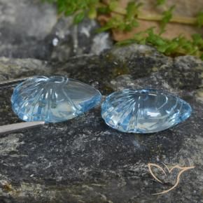 Pedras preciosas de Topázio Azul Suíço natural de 23.02 ct, Chique, Transparente