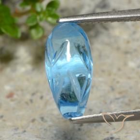 Topázio Azul Suíço Natural 4.11ct, Chique, Transparente