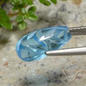Topázio Azul Suíço Natural 4.11ct, Chique, Transparente