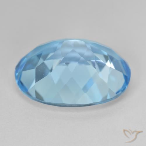 Topázio Azul Suíço Natural 22.75ct, oval, VVS