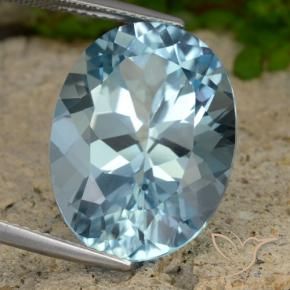 Topázio Azul Suíço Natural 23.78ct, oval, VVS