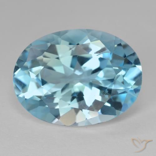 21.52ct Natural Azul Suíço Topázio, oval, VVS-VS