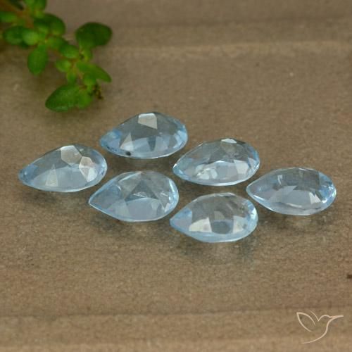 Pedras preciosas de Topázio Azul Suíço natural de 3.20 ct, Formato de pêra, VS