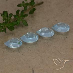 Pedras preciosas de Topázio Céu azul natural de 2.31 ct, Formato de pêra, VVS-VS