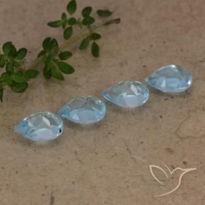 Pedras preciosas de Topázio Céu azul natural de 2.28 ct, Formato de pêra, VVS-VS