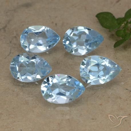 Pedras preciosas de Topázio Azul Suíço natural de 2.69 ct, Formato de pêra, VVS-VS