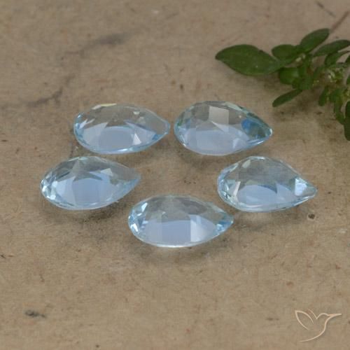Pedras preciosas de Topázio Azul Suíço natural de 2.69 ct, Formato de pêra, VVS-VS