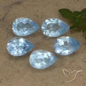 Pedras preciosas de Topázio Azul Suíço natural de 2.71 ct, Formato de pêra, VS