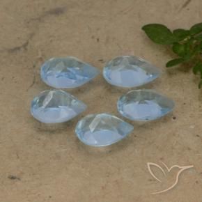 Pedras preciosas de Topázio Azul Suíço natural de 2.71 ct, Formato de pêra, VS
