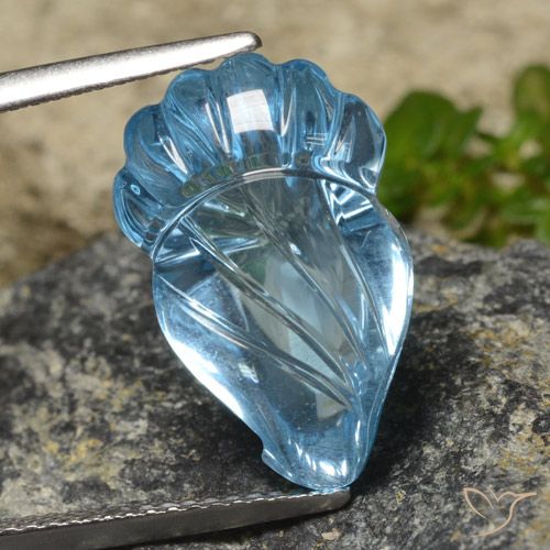 11.80ct Natural Azul Suíço Topázio, Chique, Transparente