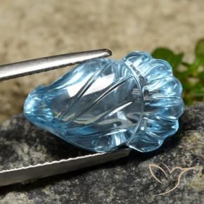 Topázio Azul Suíço Natural 11.80ct, Chique, Transparente