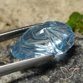 Topázio Azul Suíço Natural 11.80ct, Chique, Transparente