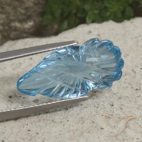Topázio Céu azul Natural 12.30ct, Chique, Transparente