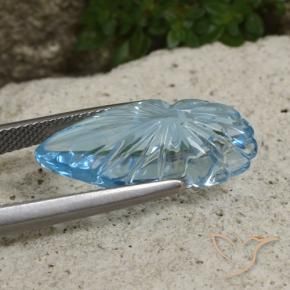 Topázio Céu azul Natural 12.30ct, Chique, Transparente