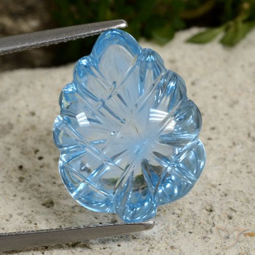 13.61ct Natural Azul Suíço Topázio, Chique, Transparente