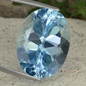 Topázio Céu azul Natural 23.05ct, oval, VVS