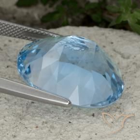 Topázio Céu azul Natural 23.05ct, oval, VVS