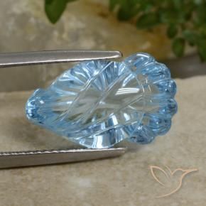 Topázio Azul Suíço Natural 11.13ct, Chique, Transparente