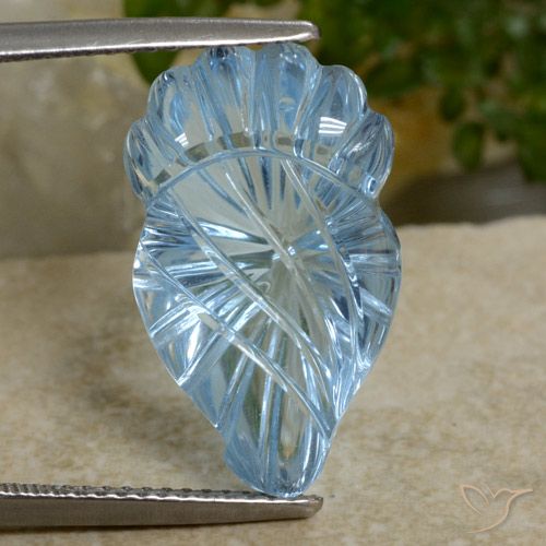 12.00ct Natural Céu azul Topázio, Chique, Transparente