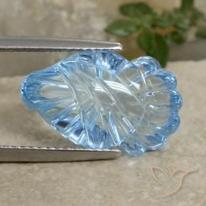 Topázio Azul Suíço Natural 9.08ct, Chique, Transparente