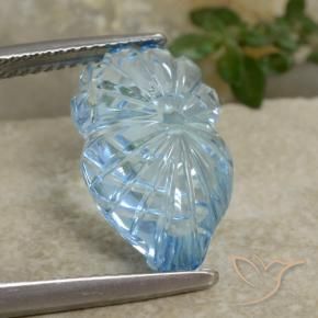 Topázio Azul Suíço Natural 9.08ct, Chique, Transparente