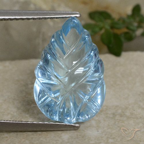8.71ct Natural Céu azul Topázio, Chique, Transparente