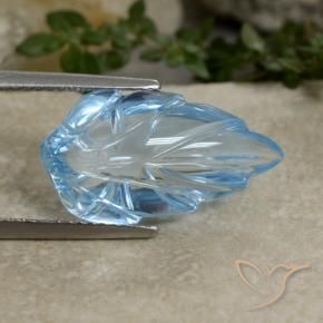 Topázio Azul Suíço Natural 9.05ct, Chique, Transparente