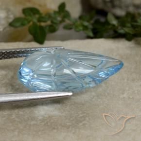 Topázio Azul Suíço Natural 9.05ct, Chique, Transparente