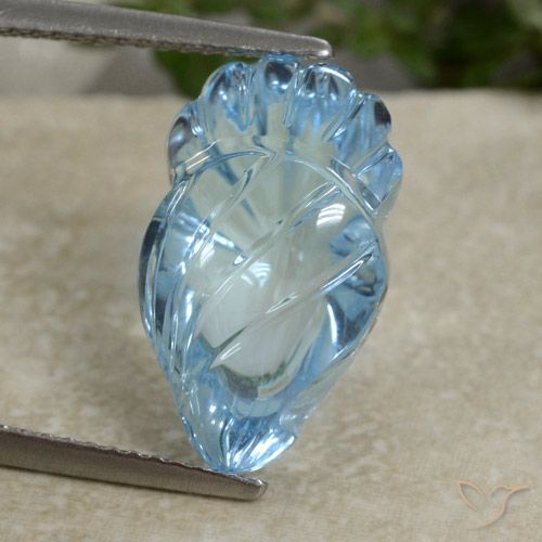 10.34ct Natural Azul Suíço Topázio, Chique, Transparente