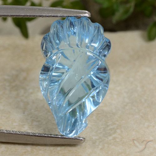 9.90ct Natural Azul Suíço Topázio, Chique, Transparente