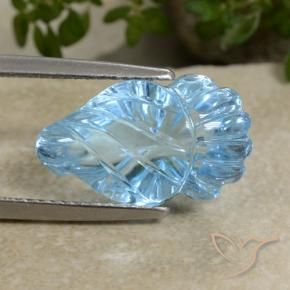 Topázio Azul Suíço Natural 9.90ct, Chique, Transparente