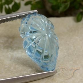 Topázio Azul Suíço Natural 9.90ct, Chique, Transparente