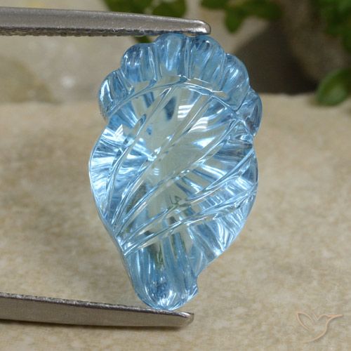 10.77ct Natural Céu azul Topázio, Chique, Transparente