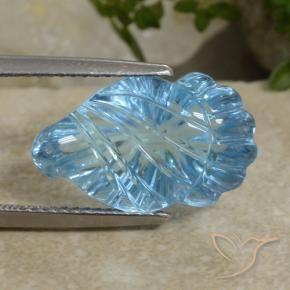 Topázio Céu azul Natural 10.77ct, Chique, Transparente