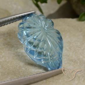 Topázio Céu azul Natural 10.77ct, Chique, Transparente