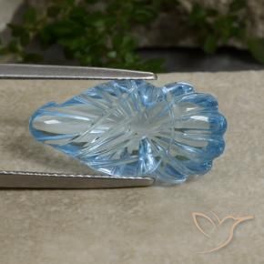 Topázio Céu azul Natural 11.59ct, Chique, Transparente