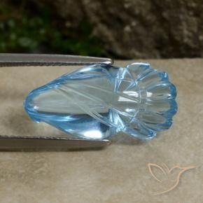 Topázio Céu azul Natural 11.26ct, Chique, Transparente